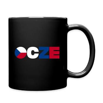 Tschechische Republik - Tasse einfarbig - Schwarz - Rechts