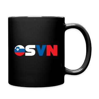 Slowenien - Tasse einfarbig - Schwarz - Rechts