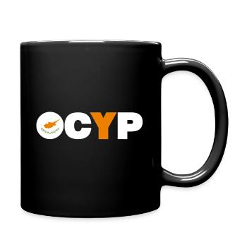 Zypern - Tasse einfarbig - Schwarz - Rechts