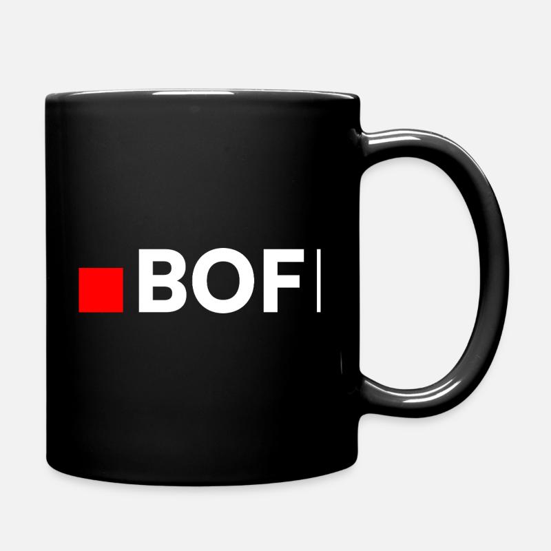 BOF | Réaction drôle minimaliste - Mug uni - noir