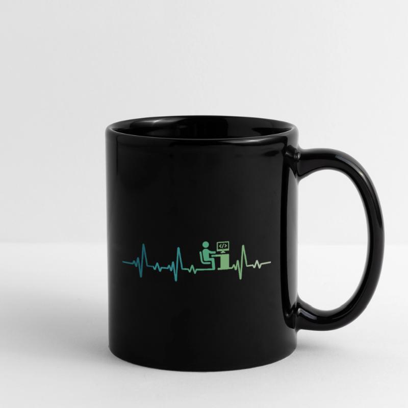 Heartbeat Programmer Developer Full Colour Mug