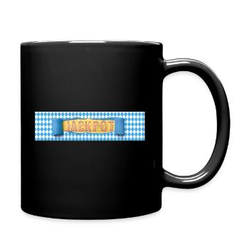 Jackpot Retro Banner Vintage Style - Tasse einfarbig - Schwarz - Rechts