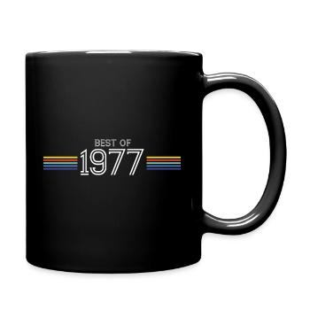 Best Of 1977 T-Shirt Humor Gift - Full Colour Mug - black - Right