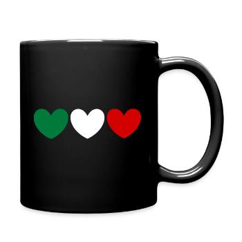 Maillot de supporters italiens pour les supporters italiens - Mug uni - noir - Droite