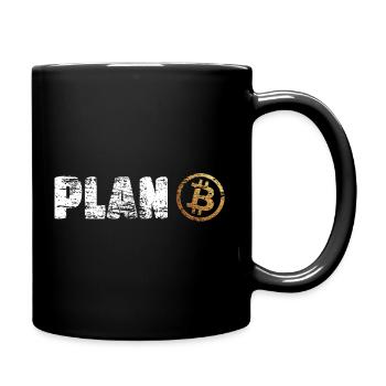 Plan Bitcoin Plan B - Full Colour Mug - black - Right