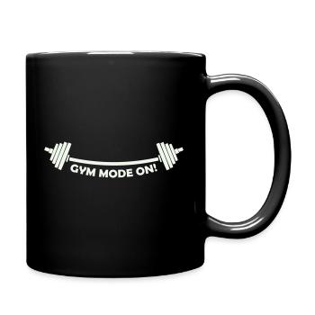Mode Gym sur la barre - Mug uni - noir - Droite