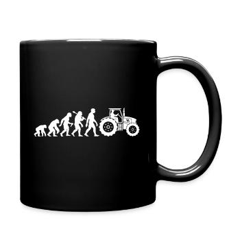 Tractor Tractor Evolution Farmer Farmer Retro - Full Colour Mug - black - Right