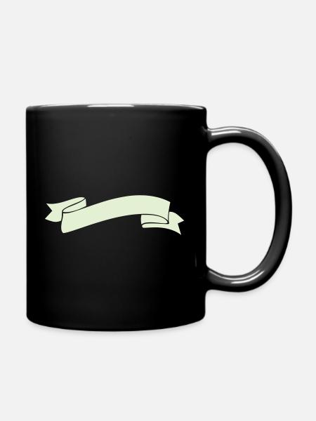 banderole_symbol - Tasse einfarbig - Schwarz