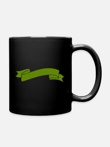 banderole_symbol- - Tasse einfarbig - Schwarz
