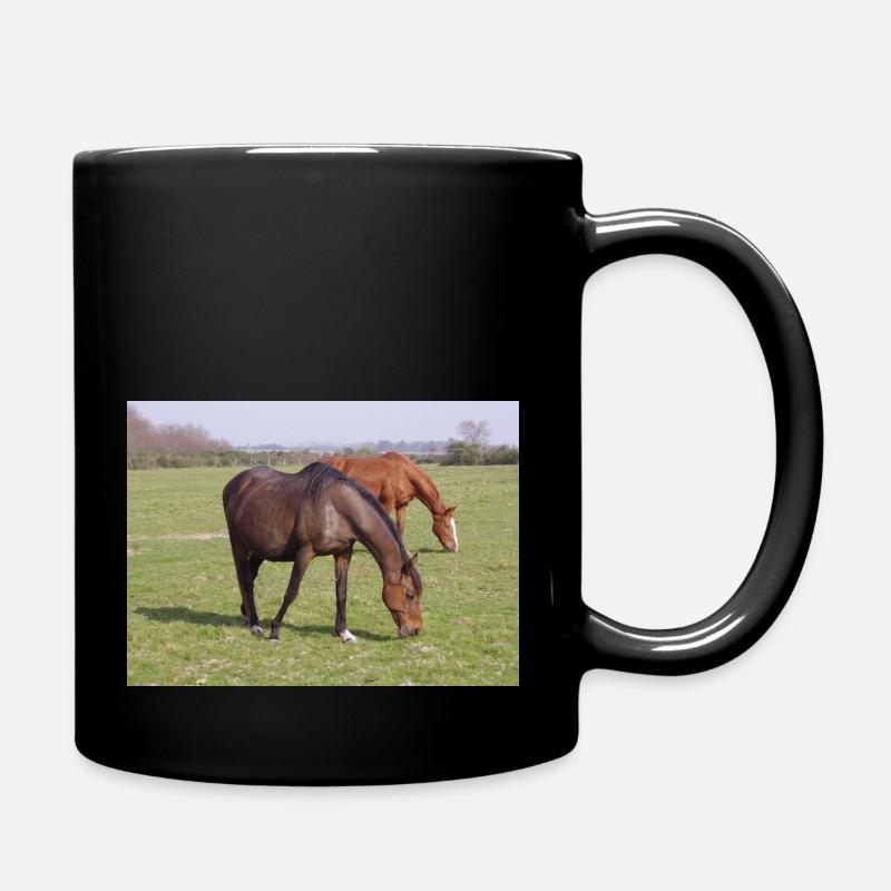 Pferde - Mug uni - noir