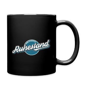 Ruhestand - Tasse einfarbig - Schwarz - Rechts