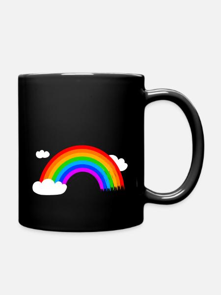 Rainbow - Full Colour Mug - black