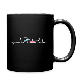 Cuisson du cœur - Mug uni - noir - Droite