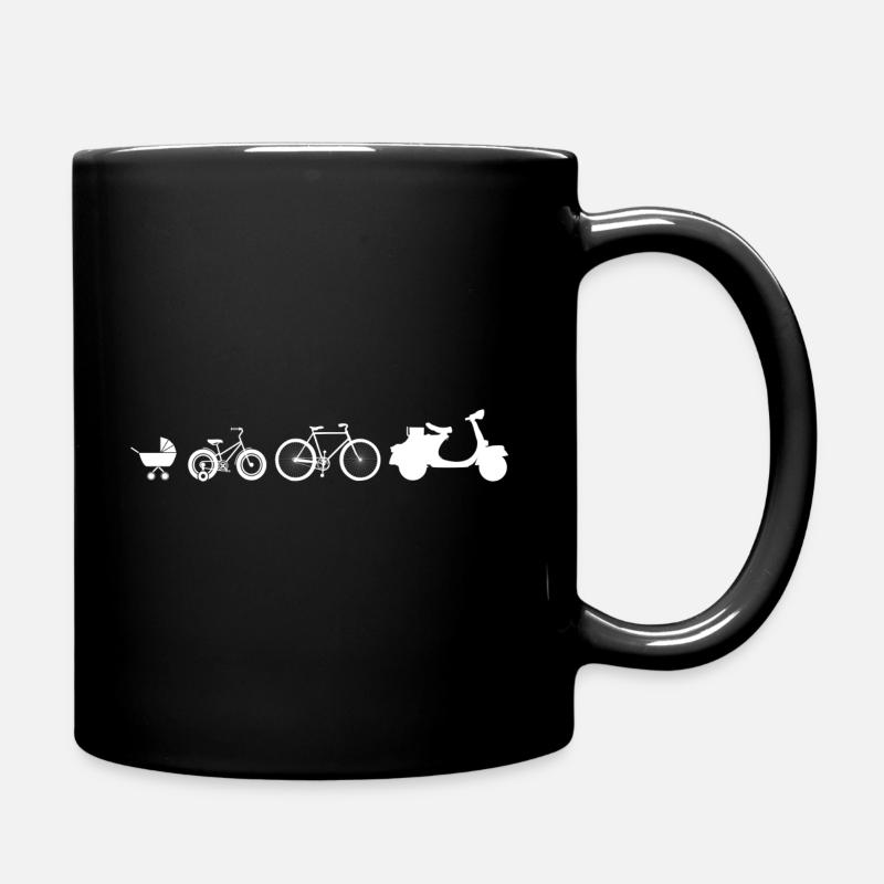 Motor scooter evolution scooter moped - Full Colour Mug - black
