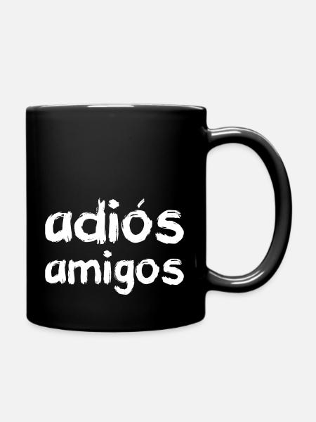 adiós amigos, white - Full Colour Mug - black