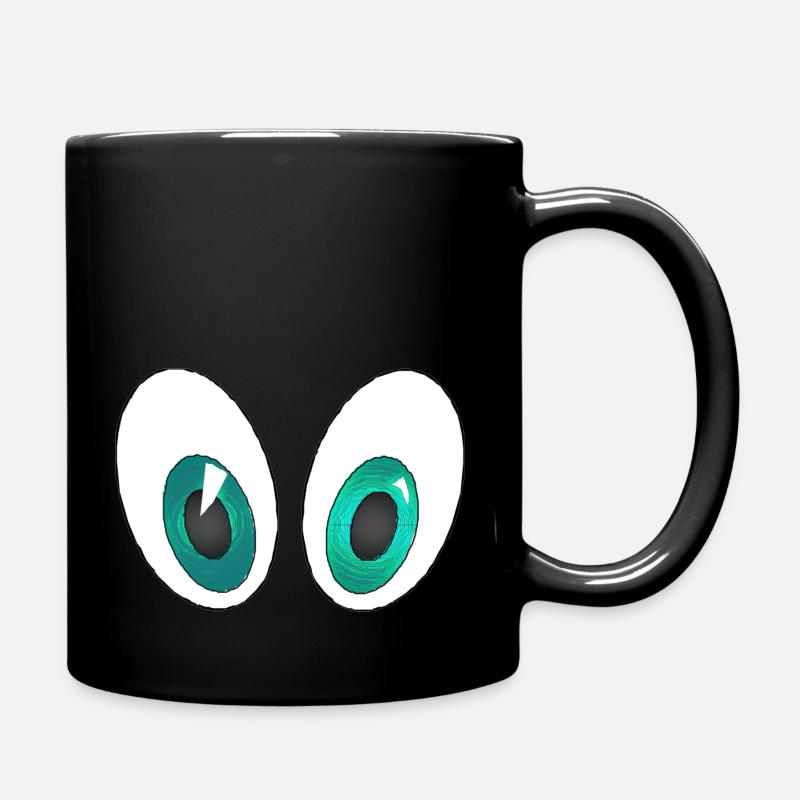 Eyes 3 - Full Colour Mug - black