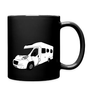 Wohnmobil - Tasse einfarbig - Schwarz - Rechts
