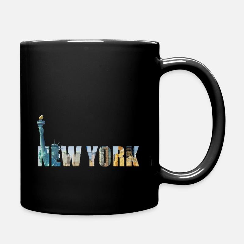 New York - Tasse einfarbig - Schwarz