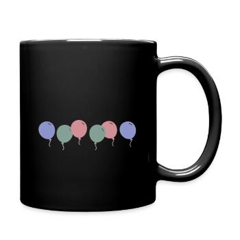 Pastell Ballone - Tasse einfarbig - Schwarz - Rechts