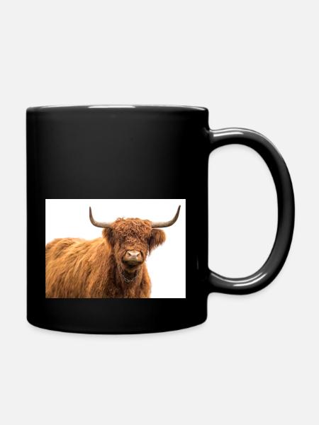 Scottish cow. Kuh. - Tasse einfarbig - Schwarz