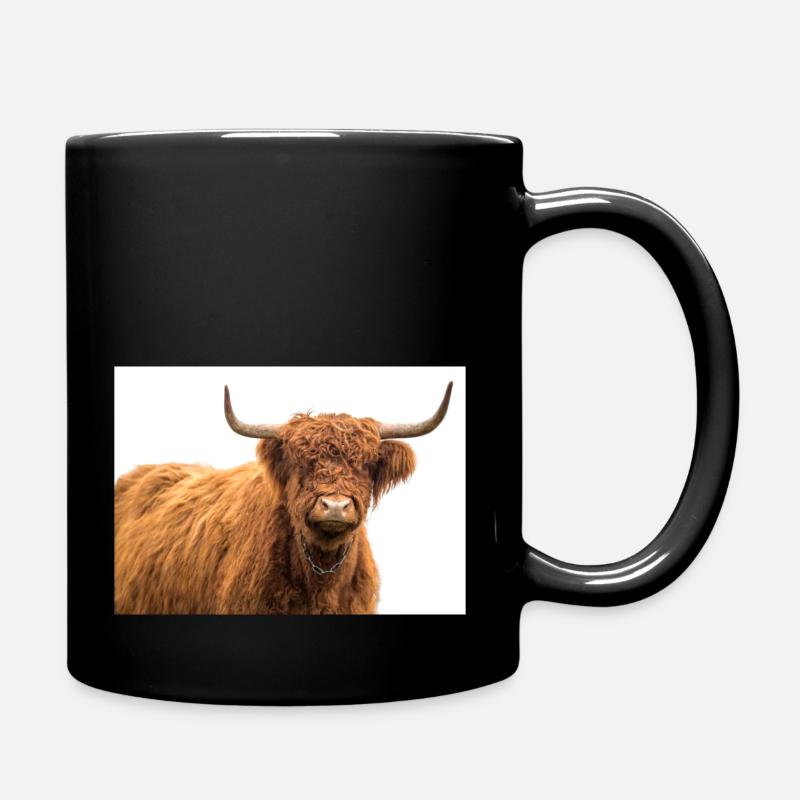 Scottish cow. Kuh. - Tasse einfarbig - Schwarz