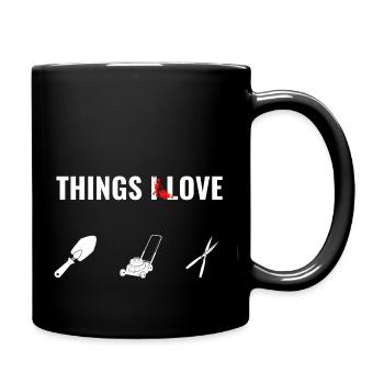 Things i love Gärtner Gardener - Full Colour Mug - black - Right
