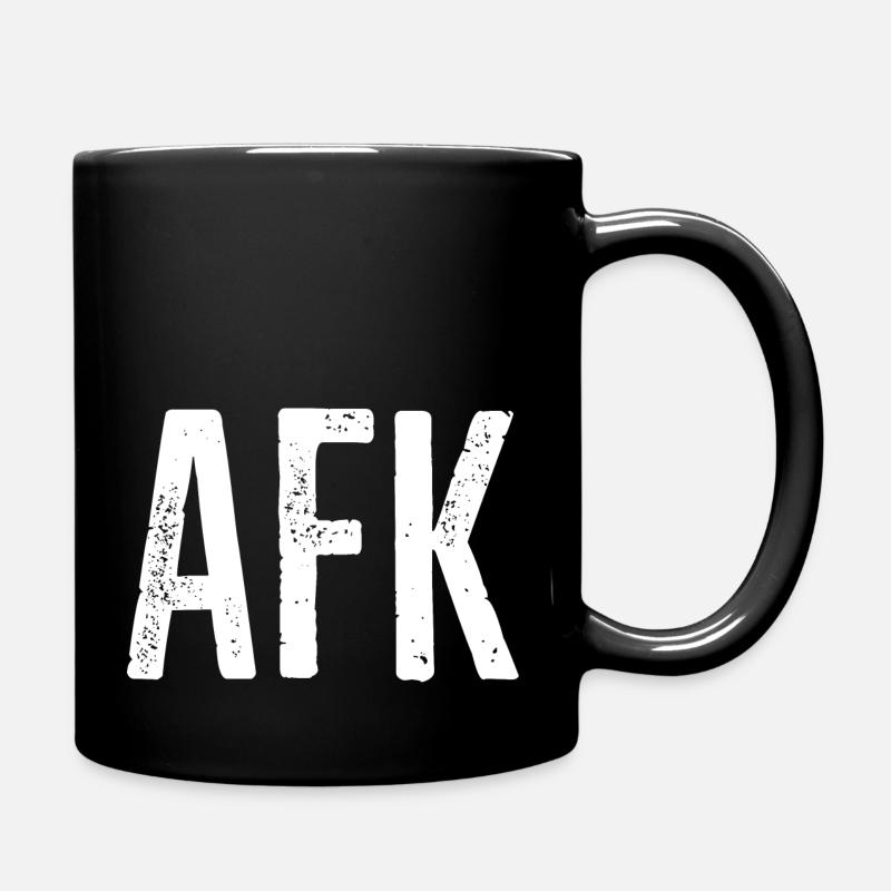 Afk - Tasse einfarbig - Schwarz