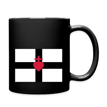Chouan Fahne - Tasse einfarbig - Schwarz - Rechts