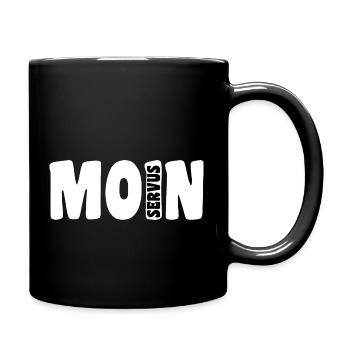 Moin Servus | White - Full Colour Mug - black - Right