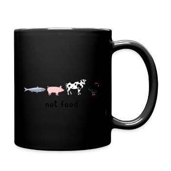 Animals - not food - Tasse einfarbig - Schwarz - Rechts