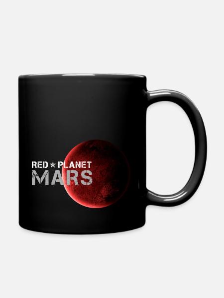 Mars Red Planet Geschenk für Weltraum Fans - Tasse einfarbig - Schwarz