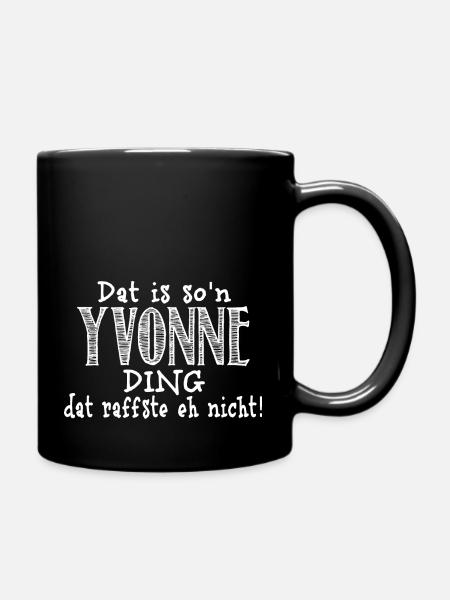 yvonne - Tasse einfarbig - Schwarz