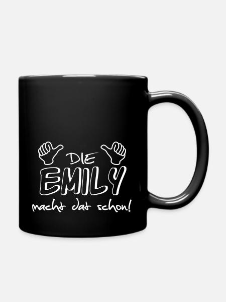 emily - Tasse einfarbig - Schwarz