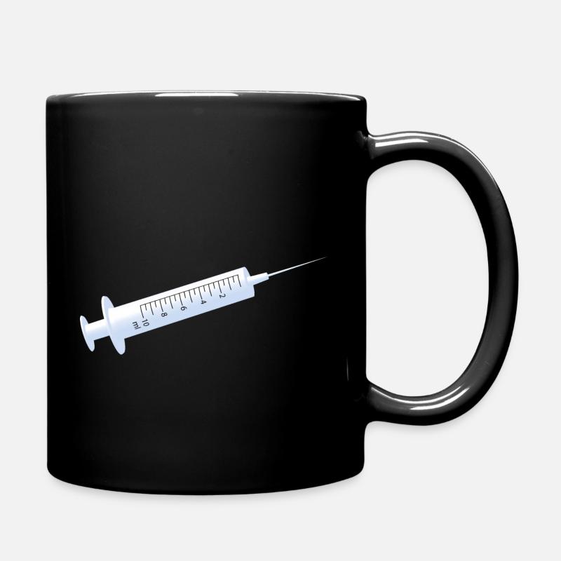 Spritze - Tasse einfarbig - Schwarz