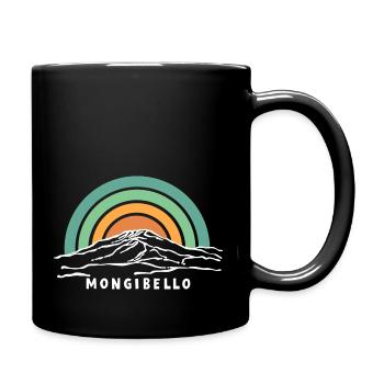 Etna Mongibello Etna Mountain Sicily Volcano Souvenir - Full Colour Mug - black - Right