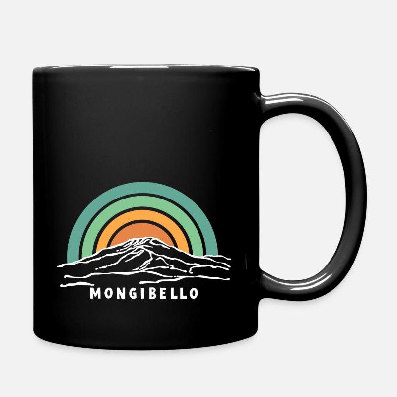 Etna Mongibello Ätna Berg Sizilien Vulkan Souvenir - Tasse einfarbig - Schwarz