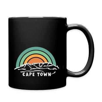 Le Cap Le Cap Table Mountain Afrique du Sud Souvenir - Mug uni - noir - Droite