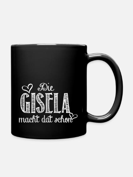 gisela - Tasse einfarbig - Schwarz