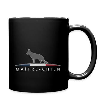 Maître-chien - Mug uni - noir - Droite