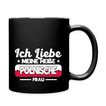 Polnisch Polski Polen Geschenk - Tasse einfarbig - Schwarz - Rechts