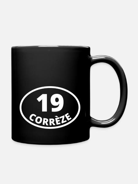 19 corrèze - Mug uni - noir