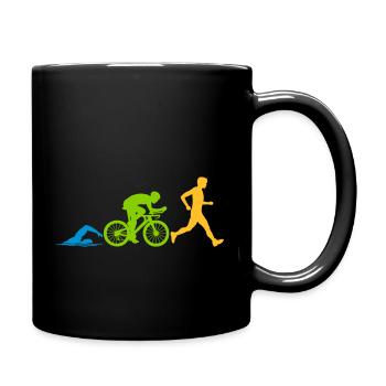 Compétition de triathlon sportif - Mug uni - noir - Droite