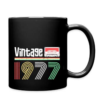 vintage année 1977 - Mug uni - noir - Droite
