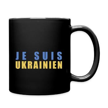 Je suis Ukrainien - Tasse einfarbig - Schwarz - Rechts