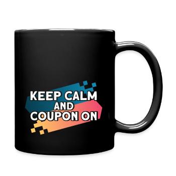 Coupon Shopper Discount Couponer Vente à prix réduit - Mug uni - noir - Droite