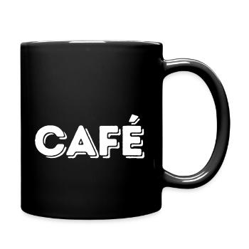 CAFÉ - pour les enthousiastes du matin - Mug uni - noir - Droite