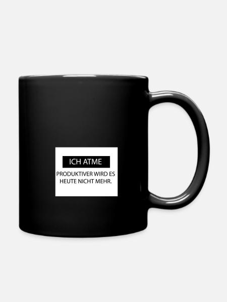 Ich Atme - Tasse einfarbig - Schwarz