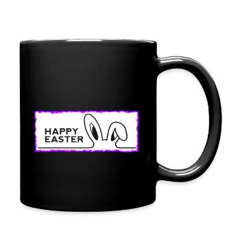 Happy Easter with Easter - Full Colour Mug - black - Right