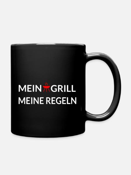Grillen - Tasse einfarbig - Schwarz