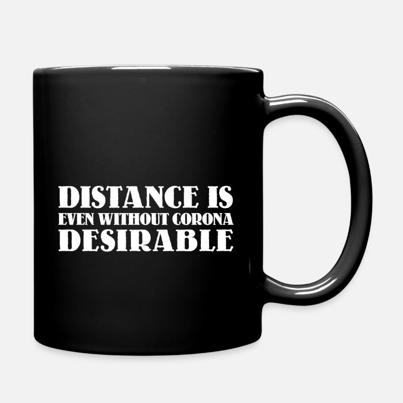 La distance est souhaitable - Mug uni - noir